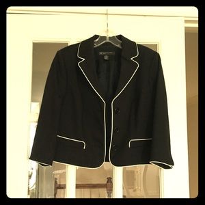 INC black and white blazer